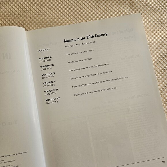 Alberta in the 20th Century - Fury and Futility -‎ Volume 6 - Hardcover Book - Picture 4 of 7